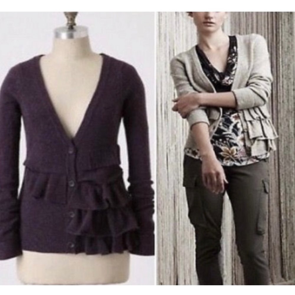 MOTH Split Decision Purple Cardigan